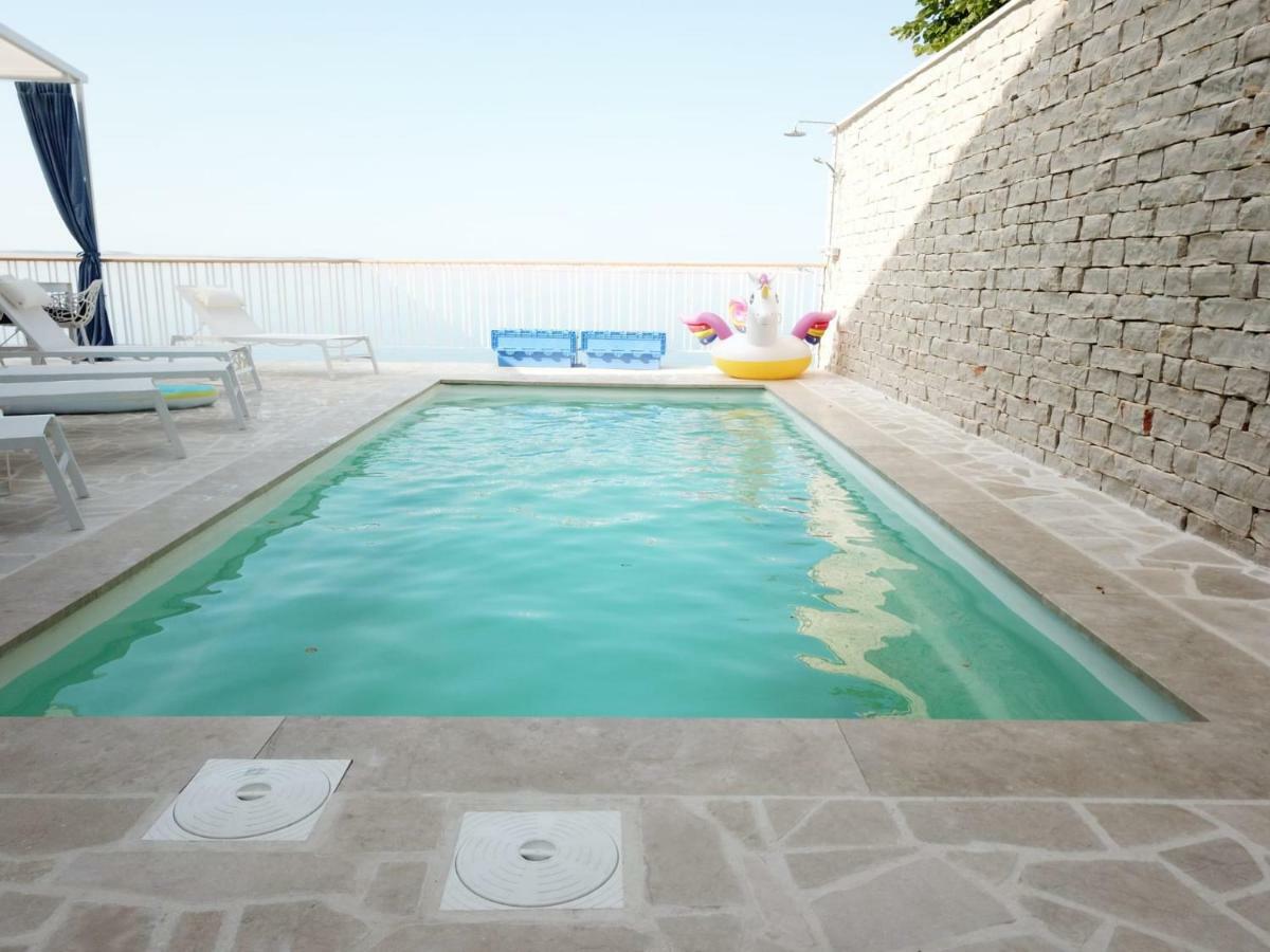 Villa Beline Direct Aan Zee, Verwarmd Zwembad En Sauna Tribanj-Kruscica Eksteriør billede